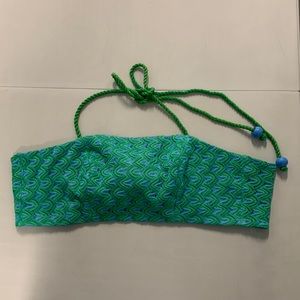 Lança Perfume Crochet Top Women’s M Green Boho Knit Sleeveless Festival Blouse